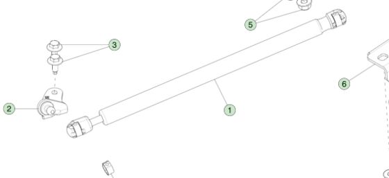 가스 스트루트 - 모델 S 2012-2021 1062634-00-A에 대한 모드
