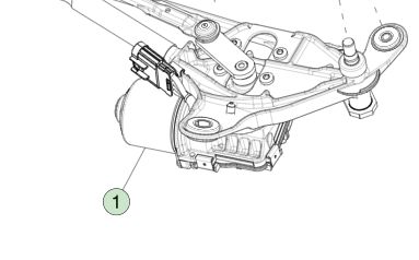 테슬라 모델 3 와이퍼 모듈 LHD 2017-2023 OEM 1076725-CN-G