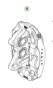 테슬라 모델 3 왼쪽 앞 브레이크 칼리퍼 8008202-00-A 2017-2023