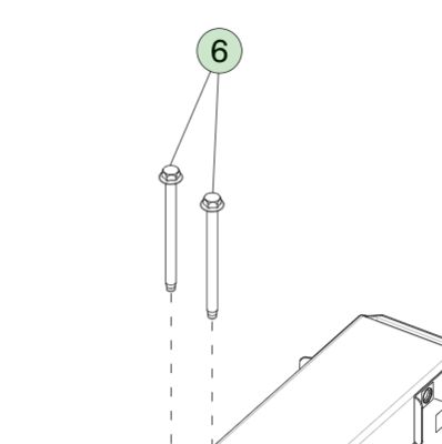 M10x130 강철 HF 볼트 (Tesla Model 3/Y 2017-2023 1446114-00-B)