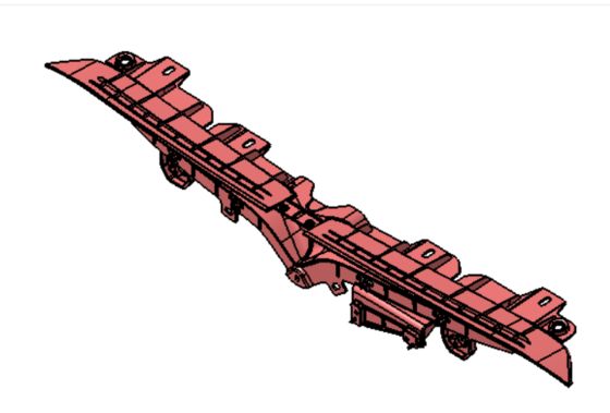 테슬라 모델 S 2021+ 프론트 T 배지 캐리어 블랙 플라스틱 82x13x10mm