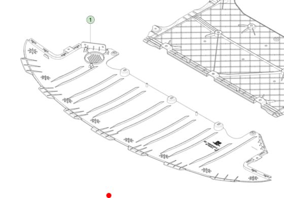 테슬라 모델 S 2021+ 177x65x4cm의 검은색 발렌스 전면 패시아