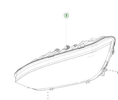 헤드 램프 조립 왼쪽 손 운전 위 - M3 ((2015-2021) 1034318-00-E을위한 왼쪽 손 레벨